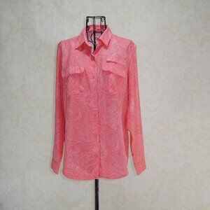 OCEAN COAST Pink Vented Long Sleeve Shirt